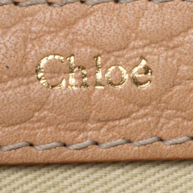 Pre Owned Chloe Beige Leather Sally Medium Shoulder Bag