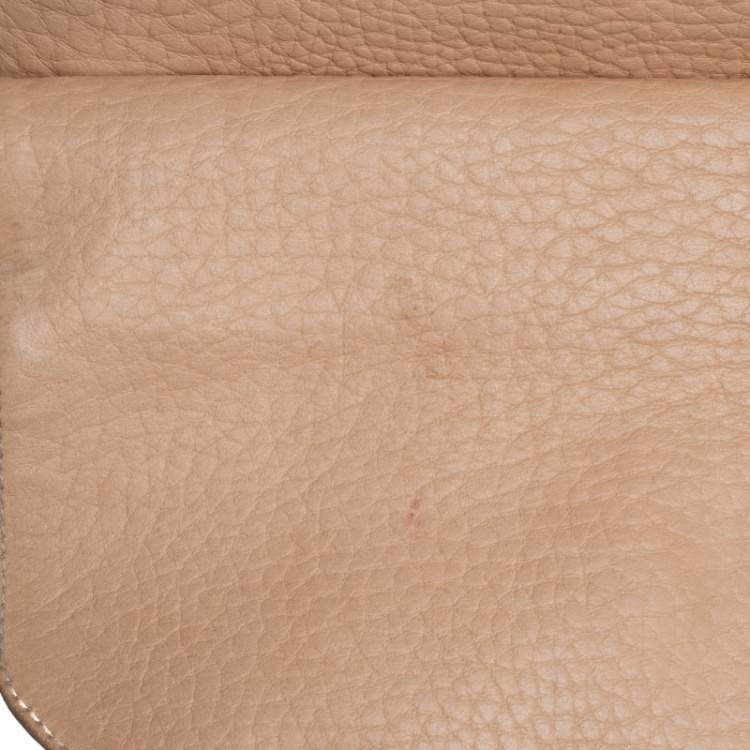 Pre Owned Chloe Beige Leather Sally Medium Shoulder Bag