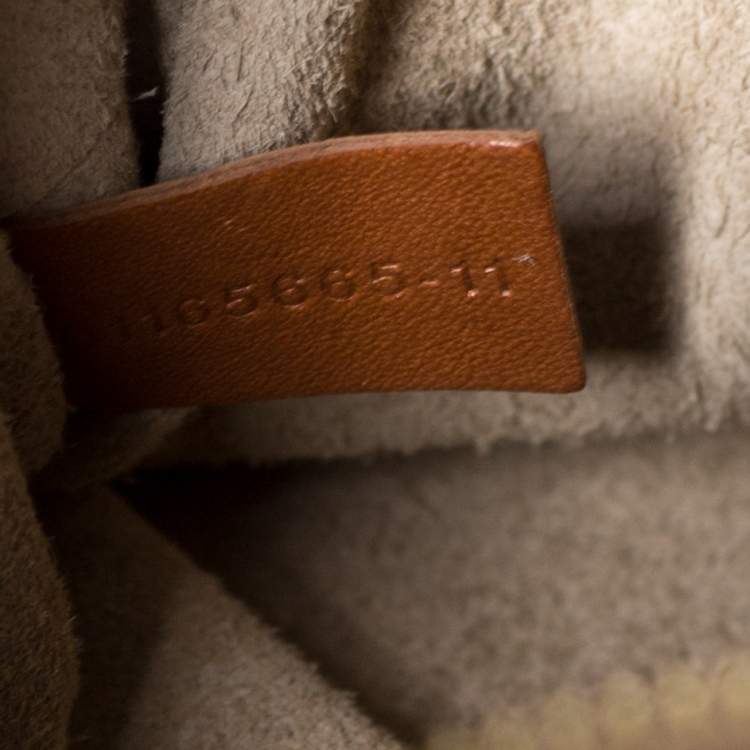 Pre Owned Chloe Brown Perforated Leather Hayley Shoulder Bag