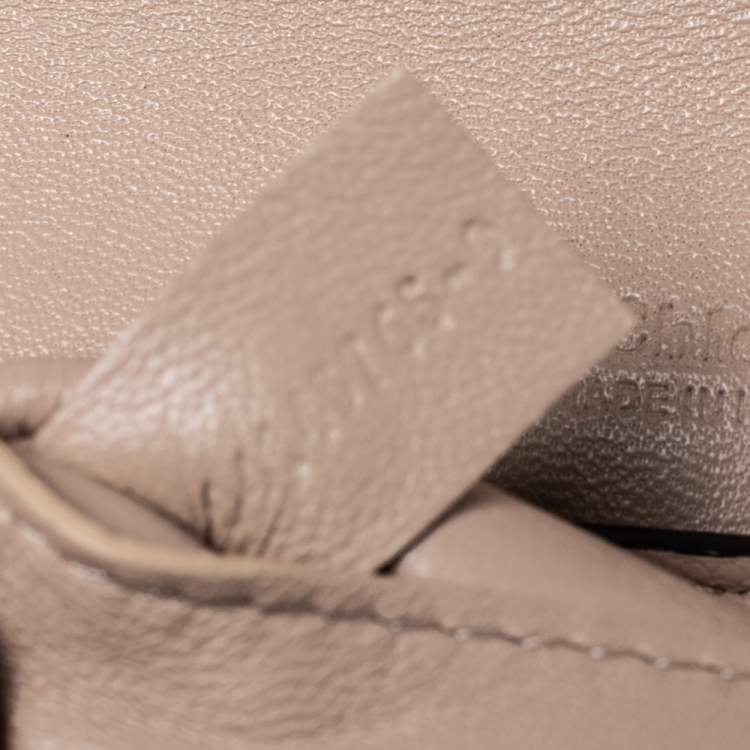 Pre Owned Chloe Tri Color Leather and Python Small Clare Shoulder Bag