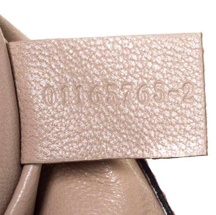 Pre Owned Chloe Orange Leather Medium Elsie Shoulder Bag