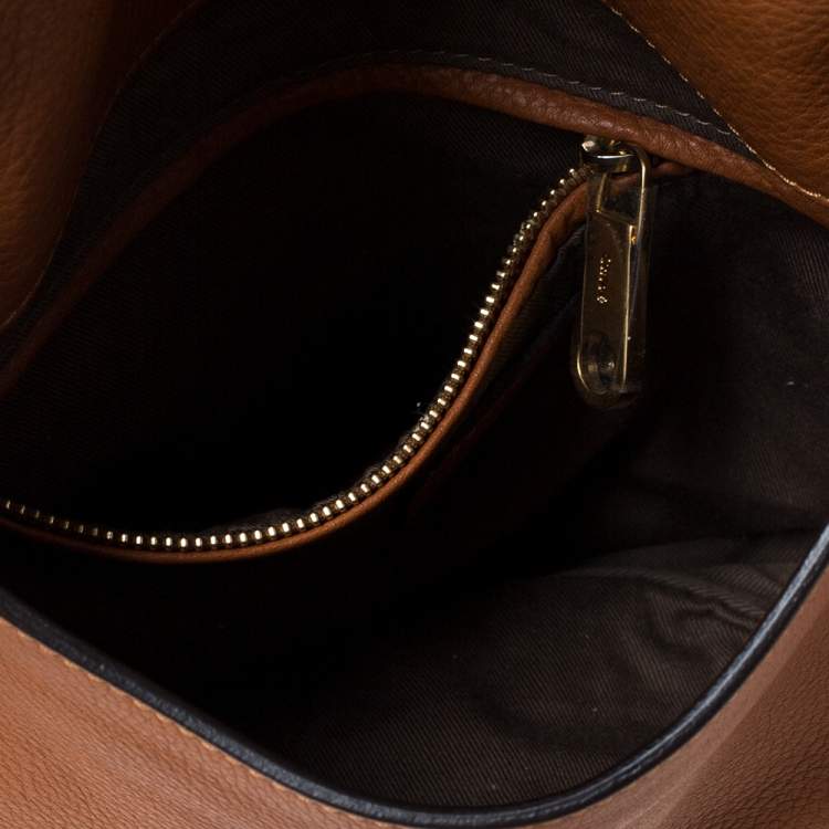 مملوكة مسبقًا Chloe Tan Leather Medium Marcie Crossbody Bag