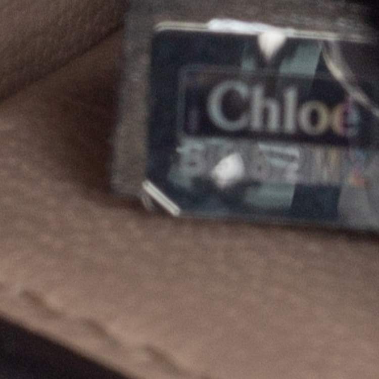 Pre Owned Chloe Beige Leather Small Nile Bracelet Minaudiere Bag 