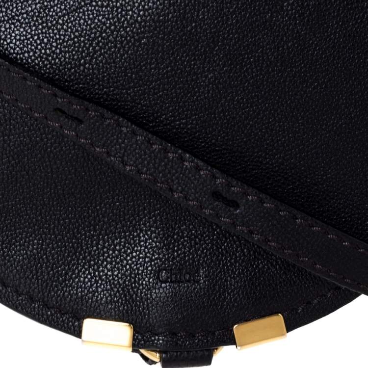 Pre Owned Chloe Black Leather Mini Marcie Crossbody Bag