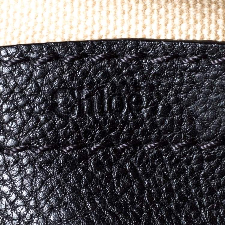 Pre Owned Chloe Black Leather Mini Marcie Crossbody Bag
