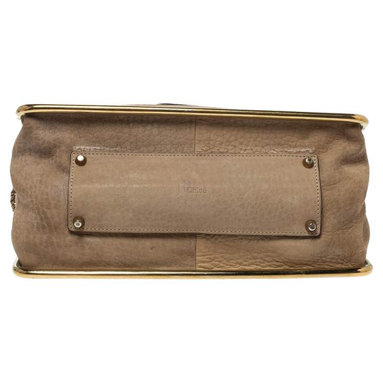Pre Owned Chloe Beige Leather Sally Medium Shoulder Bag