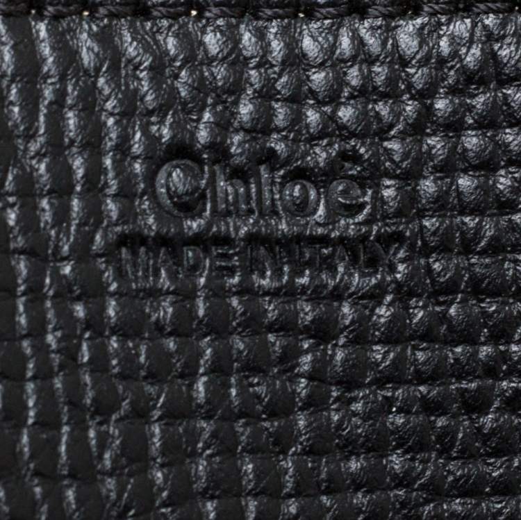 Pre Owned Chloe Black/Beige Leather Medium Drew Shoulder Bag