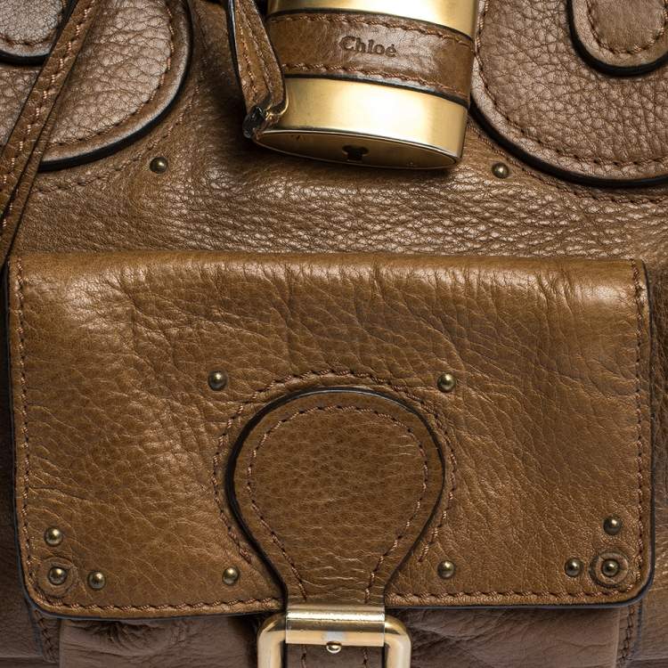 Pre Owned Chloe Brown Leather Medium Paddington Satchel