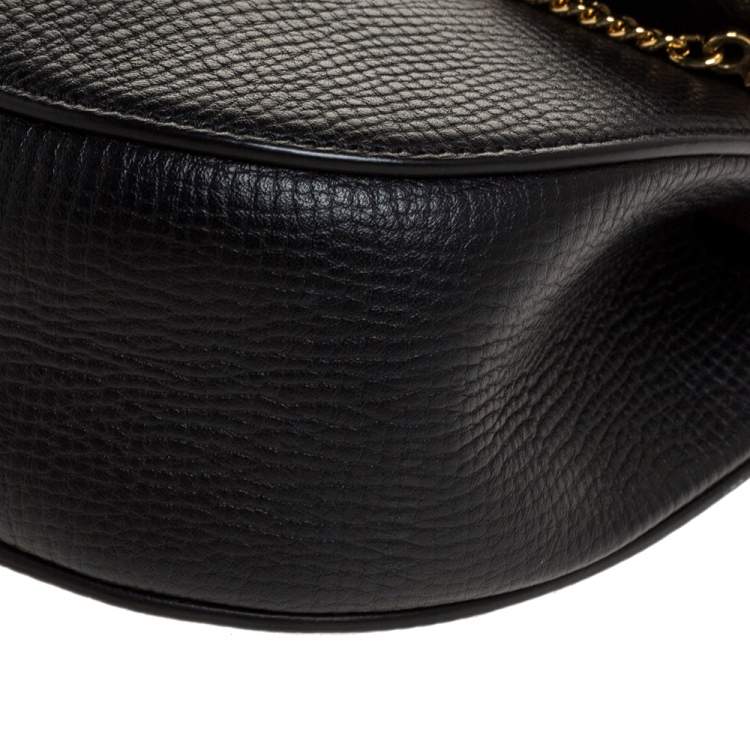 Pre Owned Chloe Black/Beige Leather Small Drew Shoulder Bag