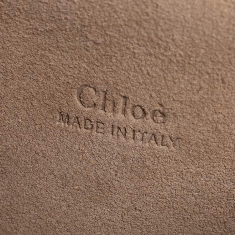 Pre Owned Chloe Multicolor Patchwork Suede and Leather Medium Faye Shoulder Bag
