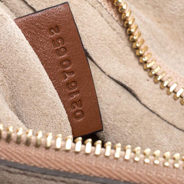 Pre Owned Chloe Multicolor Patchwork Suede and Leather Medium Faye Shoulder Bag
