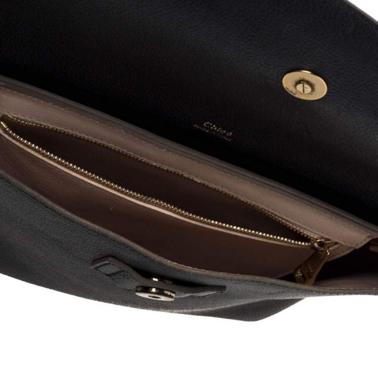 Pre Owned Chloe Tri Color Leather Medium Clare Shoulder Bag
