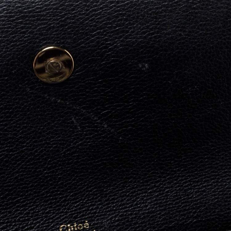 Pre Owned Chloe Tri Color Leather Medium Clare Shoulder Bag