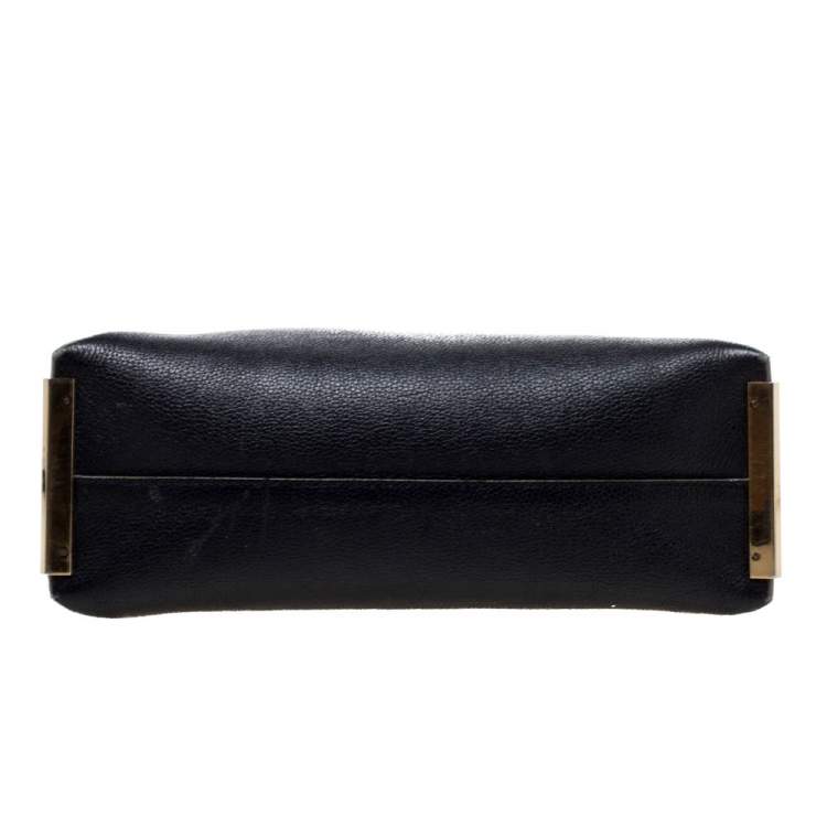 Pre Owned Chloe Tri Color Leather Medium Clare Shoulder Bag