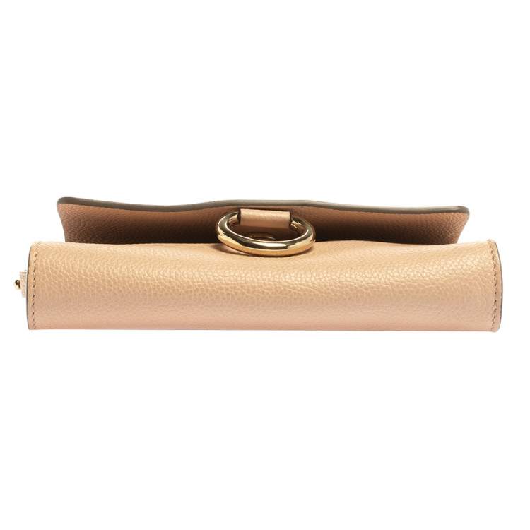 Pre Owned Chloe Blush Leather Mini Faye Shoulder Bag
