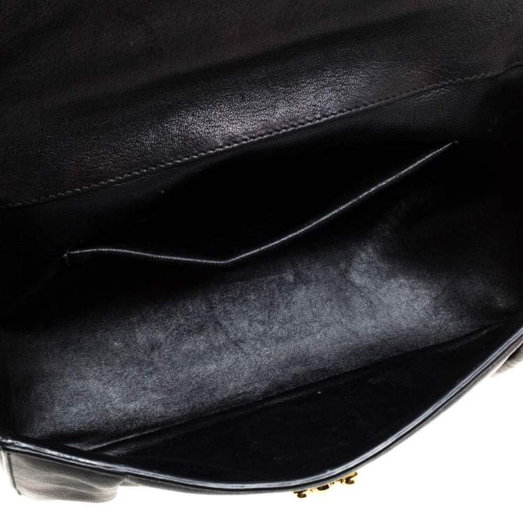 Pre Owned Chloe Black Leather Medium Elsie Shoulder Bag