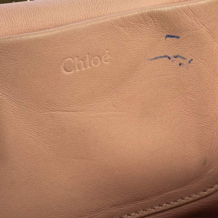 Pre Owned Chloe Dark Brown Leather Large Elsie Shoulder Bag