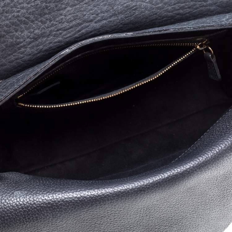 Pre Owned Chloe Black Leather Medium Sally Flap Shoulder Bag