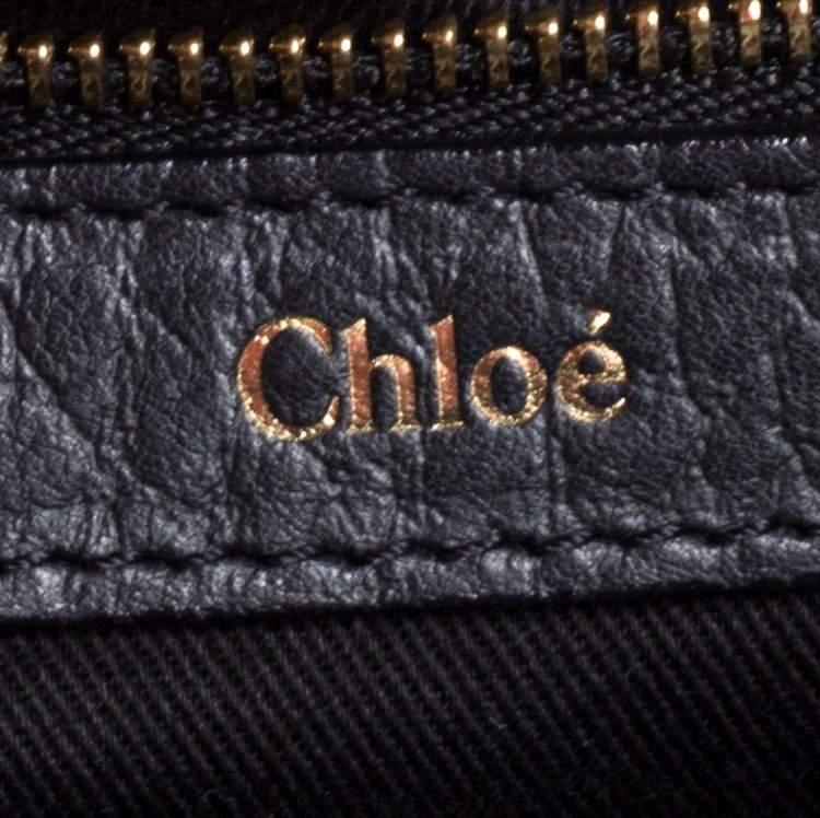 Pre Owned Chloe Black Leather Medium Sally Flap Shoulder Bag