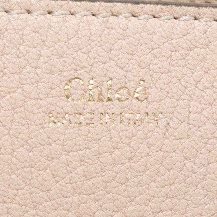 Pre Owned Chloe Beige Leather Small Drew Shoulder Bag