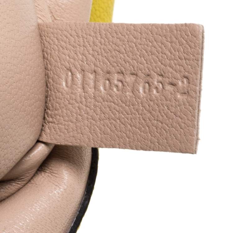 Pre Owned Chloe Light Green Leather Small Elsie Shoulder Bag