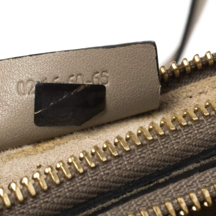 Pre Owned Chloe Taupe Leather Small Jane Shoulder Bag