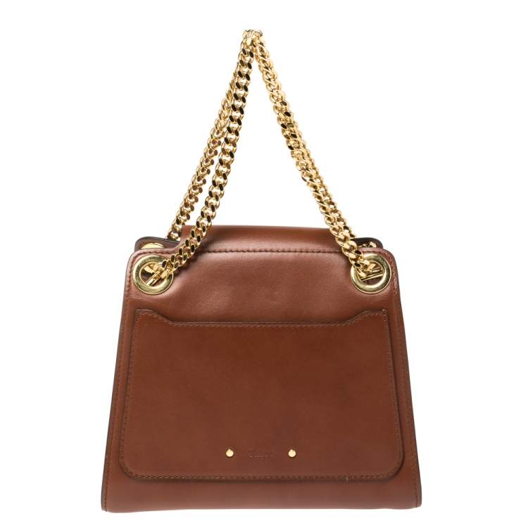 Pre Owned Chloé Brown Leather Annie Shoulder Bag