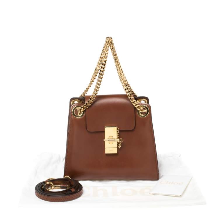 Pre Owned Chloé Brown Leather Annie Shoulder Bag