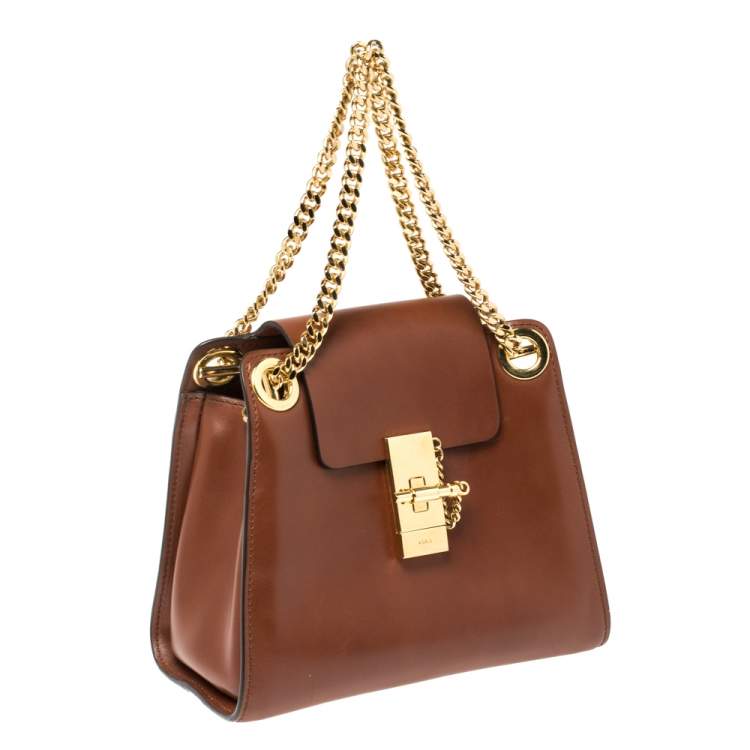 Pre Owned Chloé Brown Leather Annie Shoulder Bag