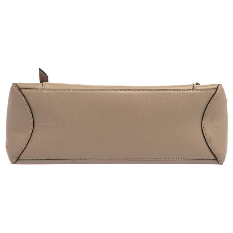 Pre Owned Chloe beige Leather Small Embroidered Faye Day Shoulder Bag