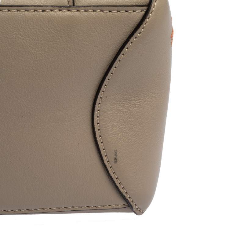 Pre Owned Chloe beige Leather Small Embroidered Faye Day Shoulder Bag