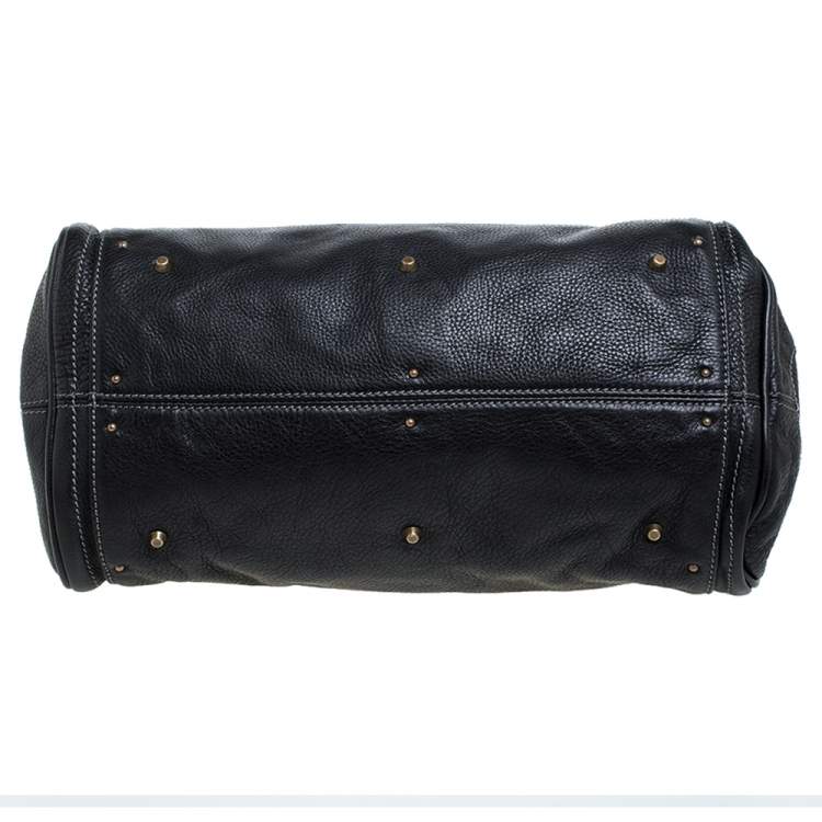 Pre Owned Chloe Black Leather Medium Paddington Satchel