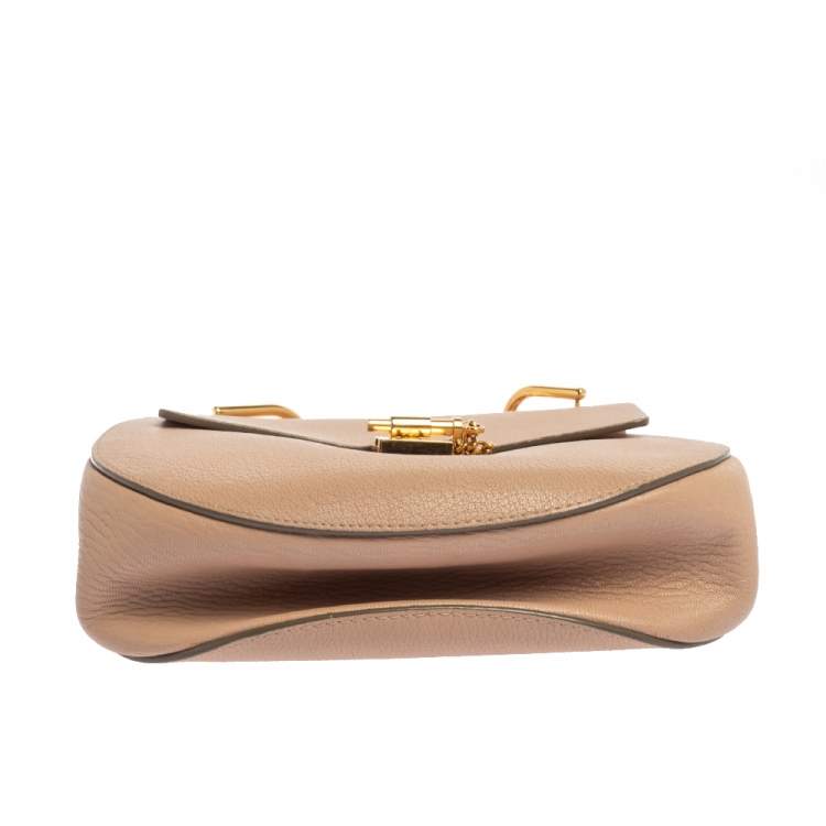 Pre Owned Chloe Blush Pink Leather Medium Drew Shoulder Bag