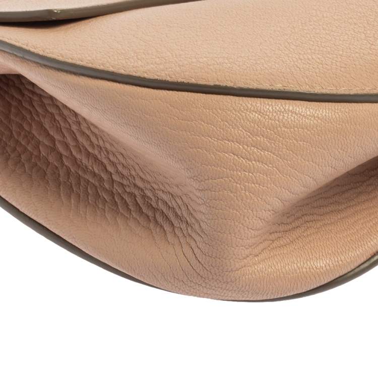 Pre Owned Chloe Blush Pink Leather Medium Drew Shoulder Bag