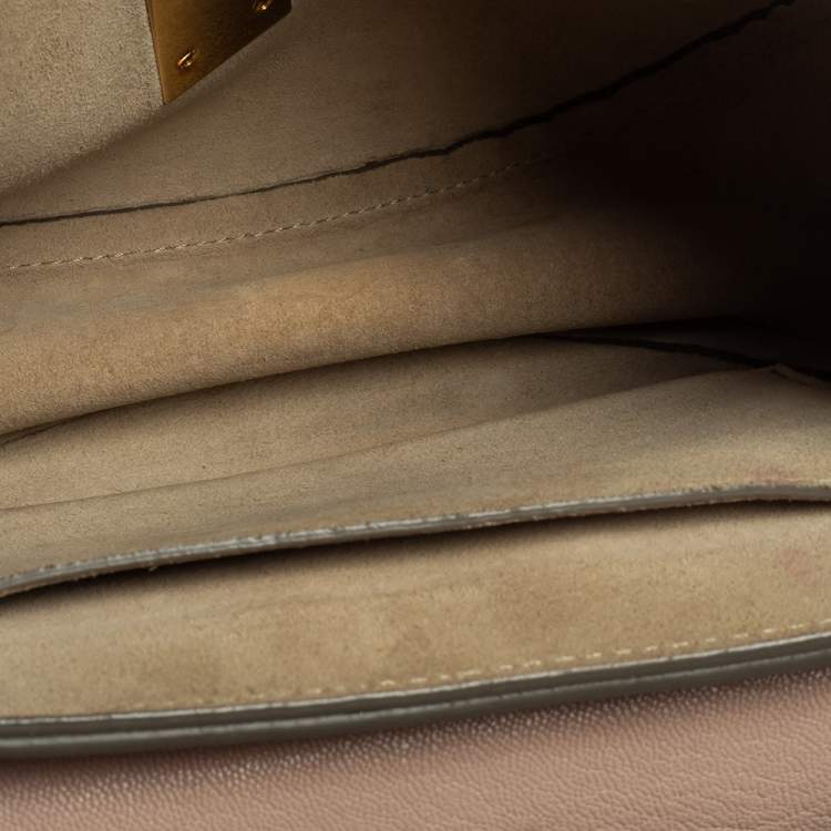 Pre Owned Chloe Blush Pink Leather Medium Drew Shoulder Bag