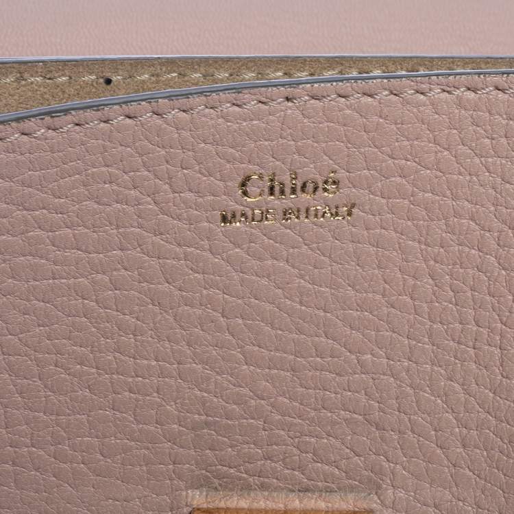 Pre Owned Chloe Blush Pink Leather Medium Drew Shoulder Bag
