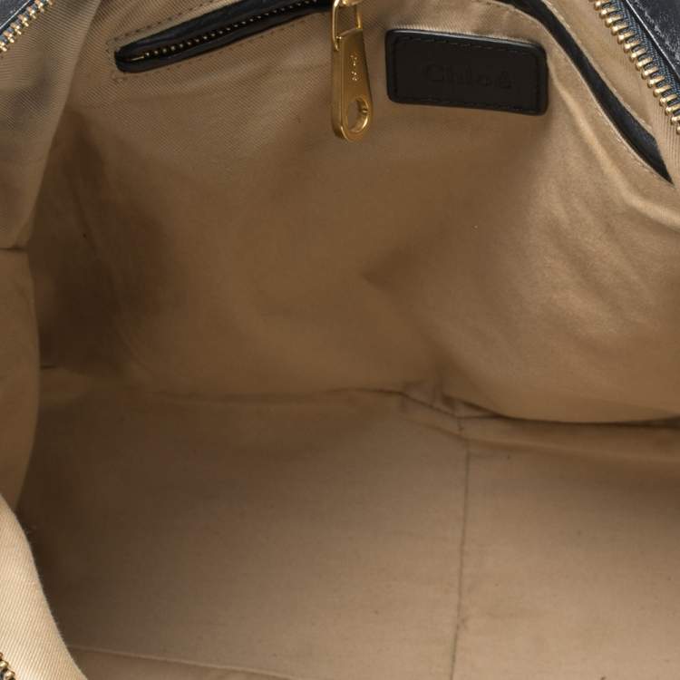 Pre Owned Chloe Black Leather Large Marcie Satchel