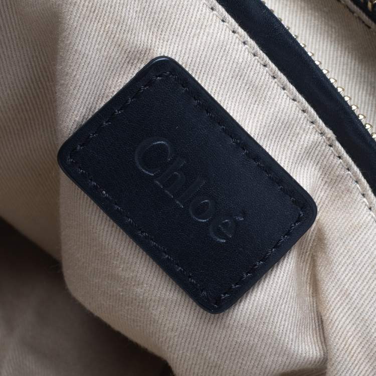 Pre Owned Chloe Black Leather Large Marcie Satchel