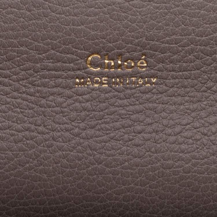 Pre Owned Chloe Tricolor Leather Clare Satchel