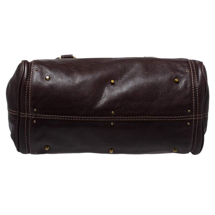 Pre Owned Chloe Dark Brown Leather Medium Paddington Satchel