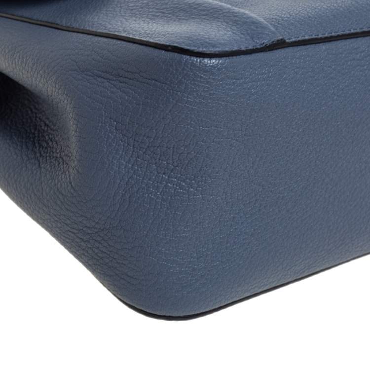 Pre Owned Chloe Blue Leather Medium Elsie Shoulder Bag