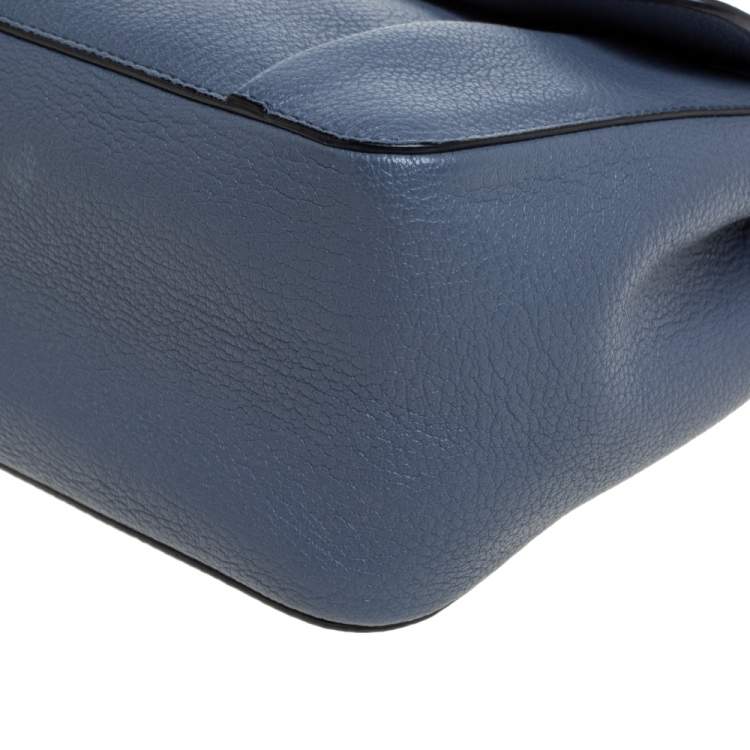 Pre Owned Chloe Blue Leather Medium Elsie Shoulder Bag