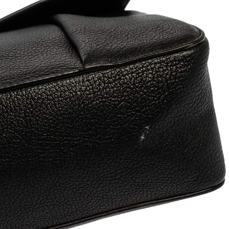 Pre Owned Chloe Black Leather Large Elsie Shoulder Bag