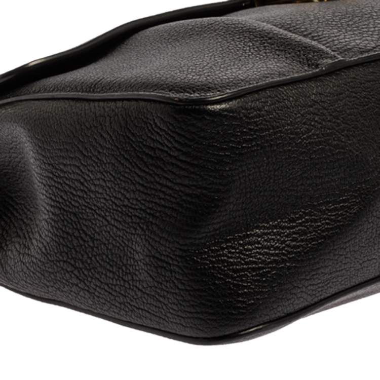 Pre Owned Chloe Black Leather Large Elsie Shoulder Bag