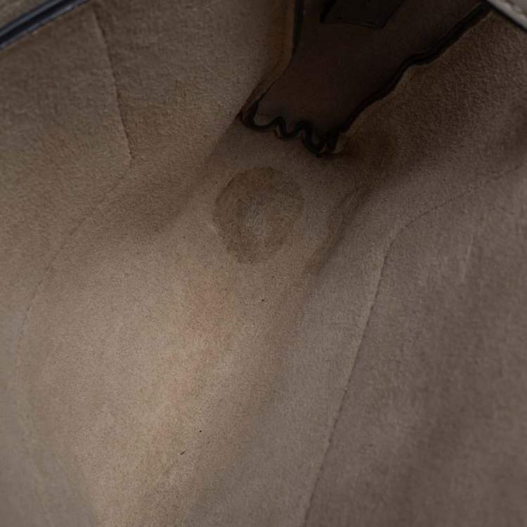 Pre Owned Chloe Dark Beige Leather and Suede Faye Shoulder Bag