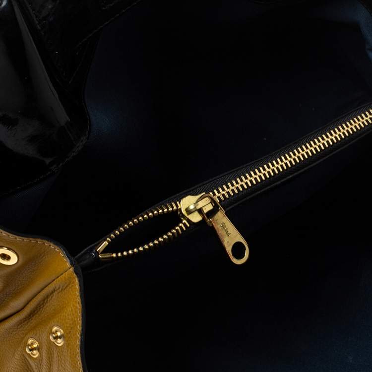 مملوكة مسبقًا Chloe Mustard Leather Gemma Satchel