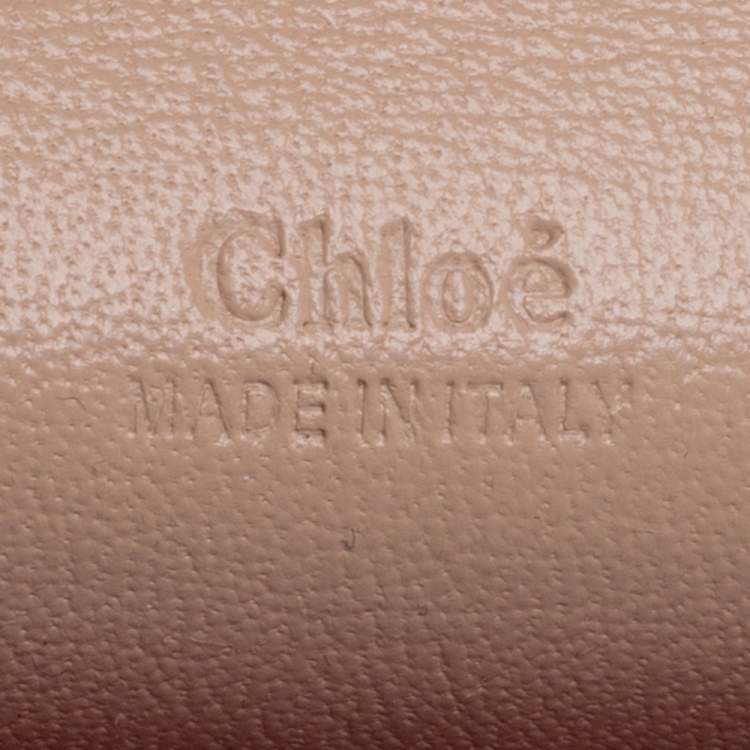 Pre Owned Chloe Tri Color Python And Leather Medium Clare Shoulder Bag