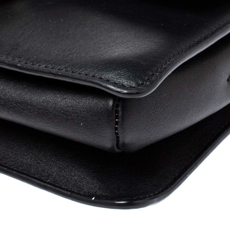 Pre Owned Chloe Black Leather and Suede Faye Shoulder Bag