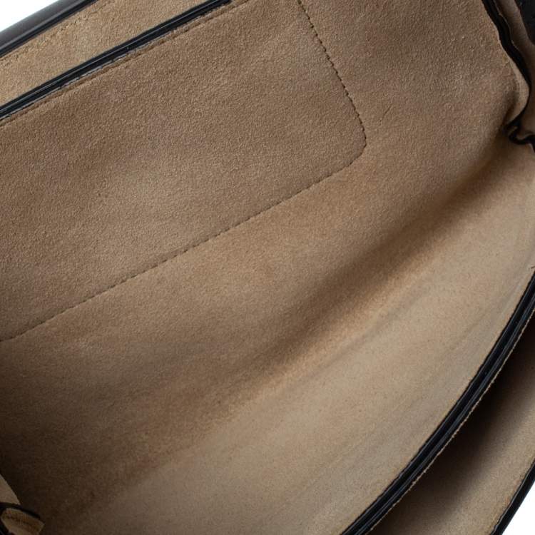 Pre Owned Chloe Black Leather and Suede Faye Shoulder Bag