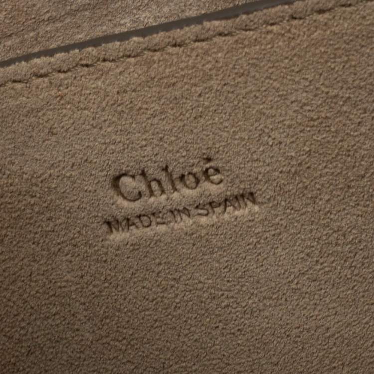 Pre Owned Chloe Black Leather and Suede Faye Shoulder Bag